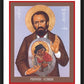 Wall Frame Black, Matted - Frédéric Ozanam by Br. Robert Lentz, OFM - Trinity Stores