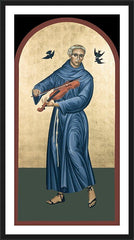 Wall Frame Black - St. Francis Solano by R. Lentz
