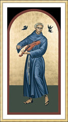 Wall Frame Gold - St. Francis Solano by R. Lentz