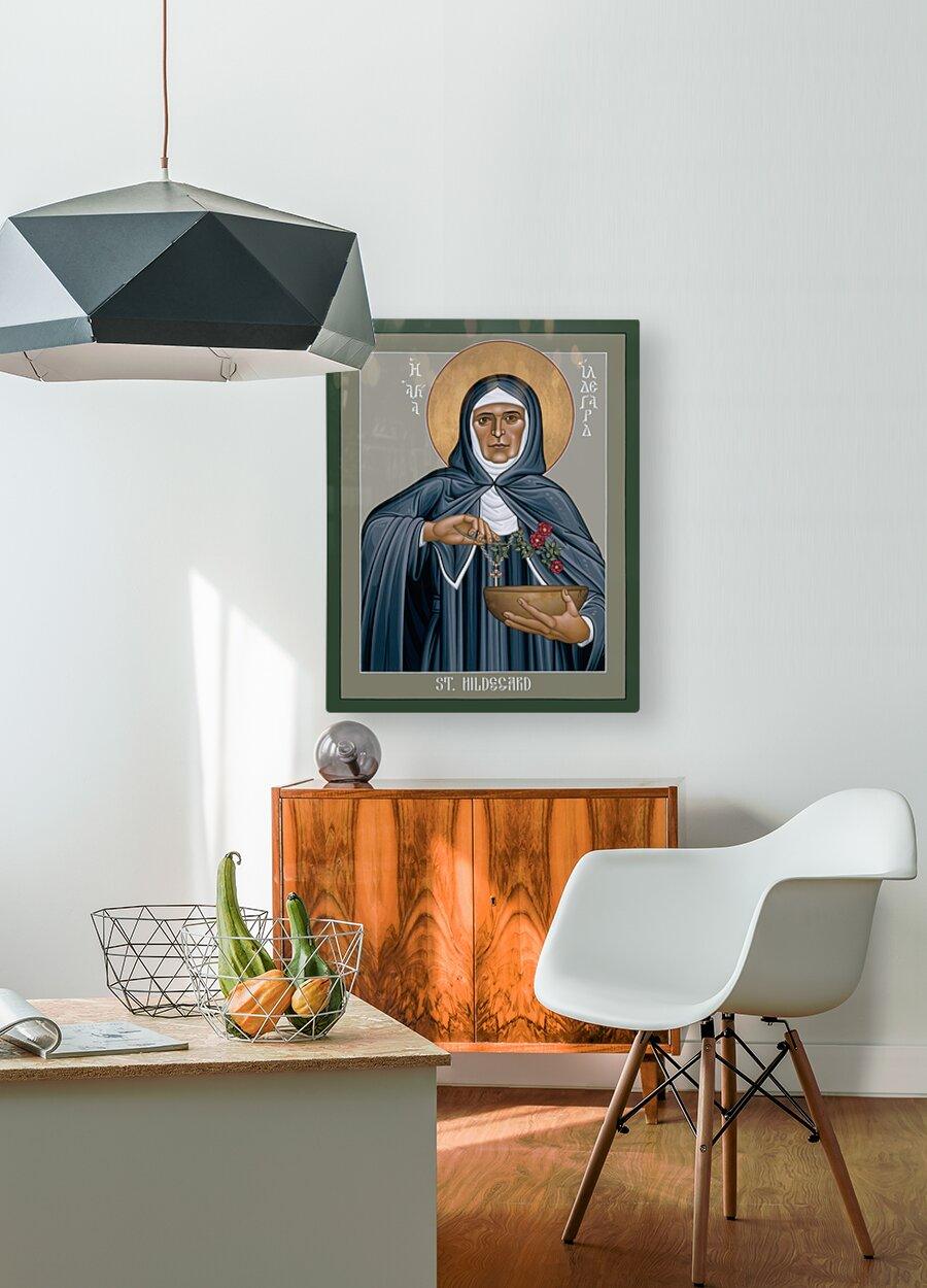 Acrylic Print - St. Hildegard of Bingen by Br. Robert Lentz, OFM - Trinity Stores