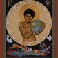 Wall Frame Gold, Matted - Holy Wisdom by R. Lentz
