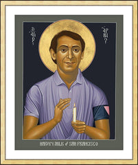 Wall Frame Gold - Harvey Milk of San Francisco by R. Lentz
