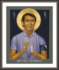 Wall Frame Espresso - Harvey Milk of San Francisco by R. Lentz
