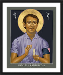 Wall Frame Black - Harvey Milk of San Francisco by R. Lentz