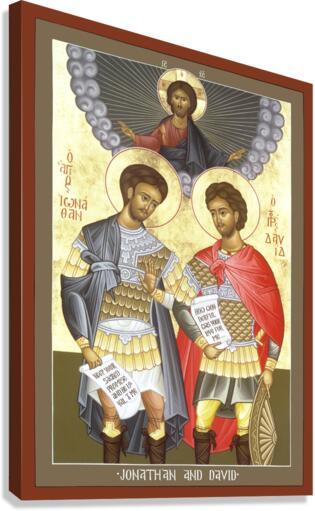 Canvas Print - Jonathan and David by Br. Robert Lentz, OFM - Trinity Stores