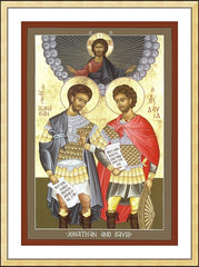 Wall Frame Gold - Jonathan and David by R. Lentz