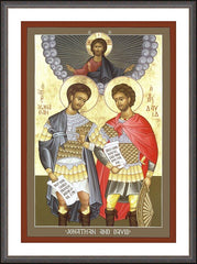 Wall Frame Espresso - Jonathan and David by R. Lentz