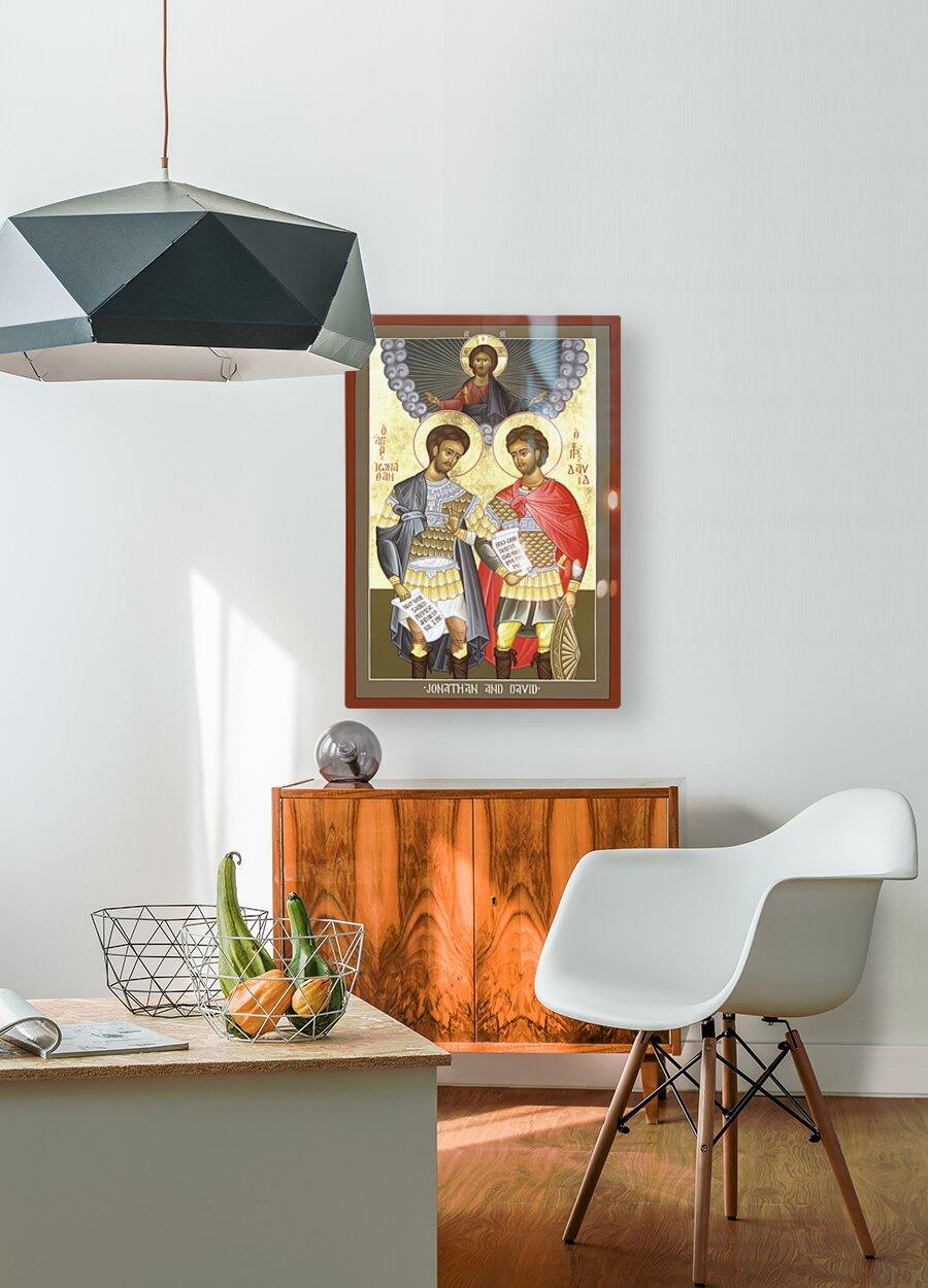 Metal Print - Jonathan and David by Br. Robert Lentz, OFM - Trinity Stores