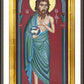 Wall Frame Espresso, Matted - St. John the Baptist by Br. Robert Lentz, OFM - Trinity Stores