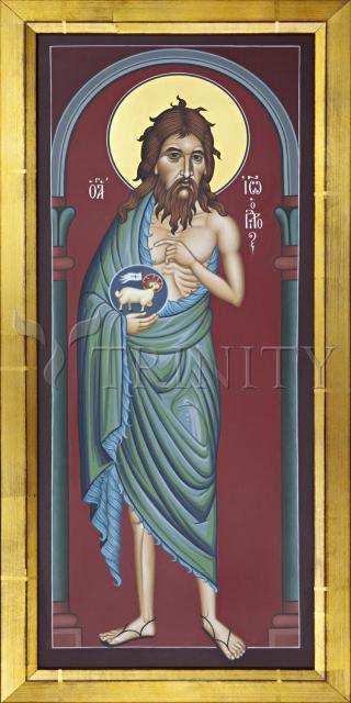 Wall Frame Gold, Matted - St. John the Baptist by Br. Robert Lentz, OFM - Trinity Stores