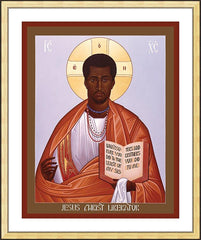 Wall Frame Gold - Jesus Christ: Liberator by R. Lentz