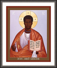 Wall Frame Espresso - Jesus Christ: Liberator by R. Lentz