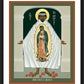 Wall Frame Black, Matted - St. Juan Diego and the Miracle of Guadalupe by R. Lentz