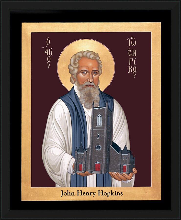 Wall Frame Black - John Henry Hopkins by Br. Robert Lentz, OFM - Trinity Stores