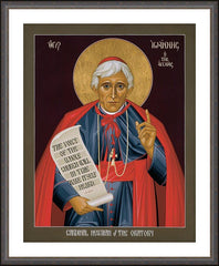 Wall Frame Espresso - St. John Henry Newman by R. Lentz