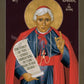 Wall Frame Black, Matted - St. John Henry Newman by Br. Robert Lentz, OFM - Trinity Stores