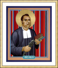 Wall Frame Gold - Bl. James A. Miller, FSC by R. Lentz