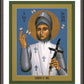 Wall Frame Espresso, Matted - St. Joan of Arc by Br. Robert Lentz, OFM - Trinity Stores