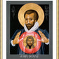 Wall Frame Gold, Matted - John Donne by Br. Robert Lentz, OFM - Trinity Stores