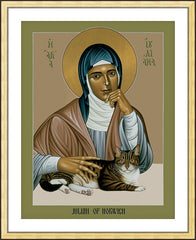 Wall Frame Gold - Julian of Norwich by R. Lentz