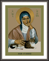 Wall Frame Espresso - Julian of Norwich by R. Lentz