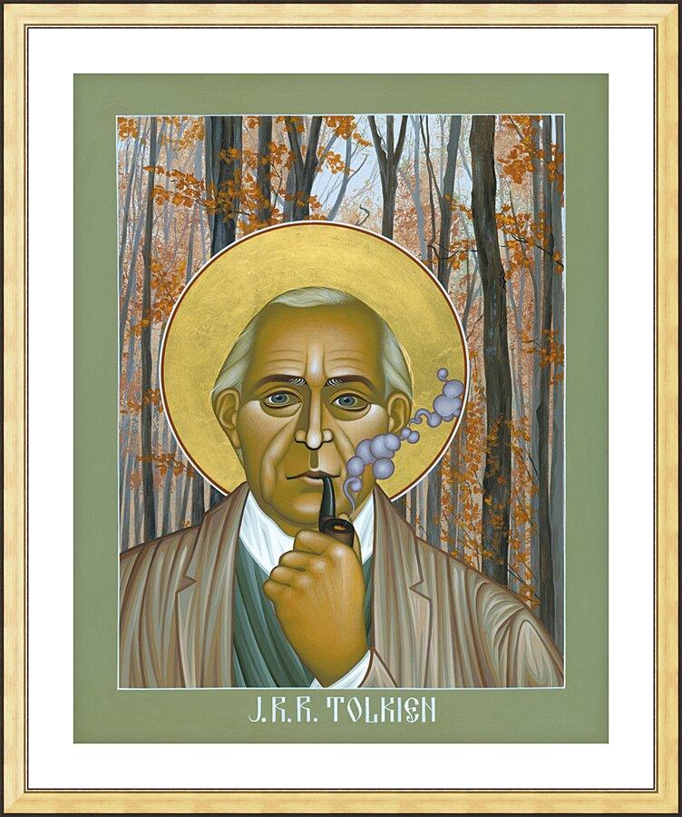 Wall Frame Gold, Matted - J.R.R. Tolkien by R. Lentz