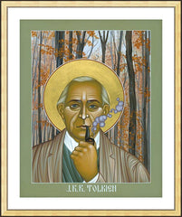 Wall Frame Gold - J.R.R. Tolkien by R. Lentz