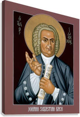 Canvas Print - Johann Sebastian Bach by R. Lentz