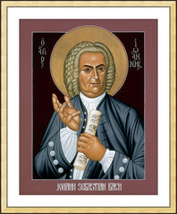 Wall Frame Gold - Johann Sebastian Bach by R. Lentz