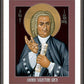 Wall Frame Espresso, Matted - Johann Sebastian Bach by Br. Robert Lentz, OFM - Trinity Stores