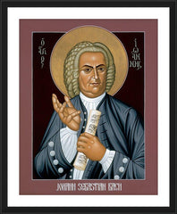 Wall Frame Black - Johann Sebastian Bach by R. Lentz