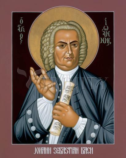 Wall Frame Espresso - Johann Sebastian Bach by R. Lentz – Trinity