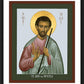Wall Frame Black, Matted - St. Jude the Apostle by R. Lentz