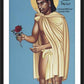 Wall Frame Black, Matted - St. Juan Diego Cuauhtlatoatzin by Br. Robert Lentz, OFM - Trinity Stores