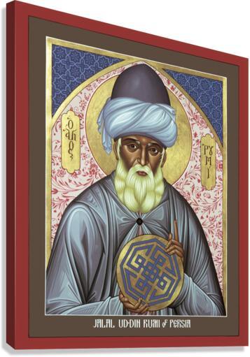 Canvas Print - Jalal Ud-din Rumi of Persia by Br. Robert Lentz, OFM - Trinity Stores