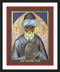 Wall Frame Black - Jalal Ud-din Rumi of Persia by R. Lentz