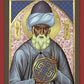 Wall Frame Black, Matted - Jalal Ud-din Rumi of Persia by R. Lentz