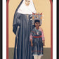 Wall Frame Black, Matted - St. Katharine Drexel by Br. Robert Lentz, OFM - Trinity Stores