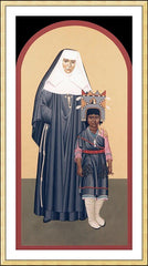 Wall Frame Gold - St. Katharine Drexel by R. Lentz