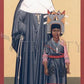 Wall Frame Black, Matted - St. Katharine Drexel by Br. Robert Lentz, OFM - Trinity Stores