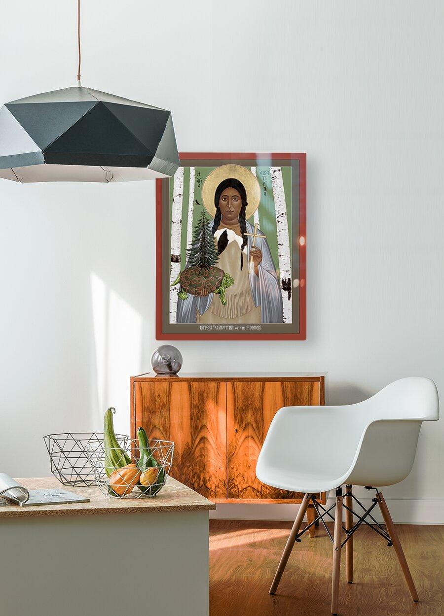 Metal Print - St. Kateri Tekakwitha of the Iroquois by Br. Robert Lentz, OFM - Trinity Stores