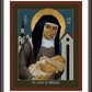 Wall Frame Espresso, Matted - St. Louise de Marillac by R. Lentz