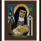 Wall Frame Black, Matted - St. Louise de Marillac by R. Lentz