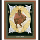 Wall Frame Black, Matted - Lion of Judah by Br. Robert Lentz, OFM - Trinity Stores