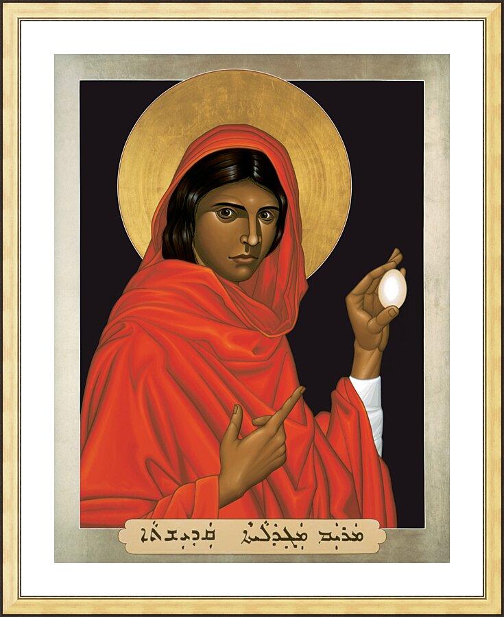 Wall Frame Gold, Matted - St. Mary Magdalene by Br. Robert Lentz, OFM - Trinity Stores