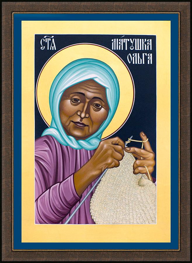 Wall Frame Espresso - Matushka Olga Michael by Br. Robert Lentz, OFM - Trinity Stores