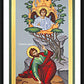 Wall Frame Black, Matted - Moses and the Burning Bush by R. Lentz