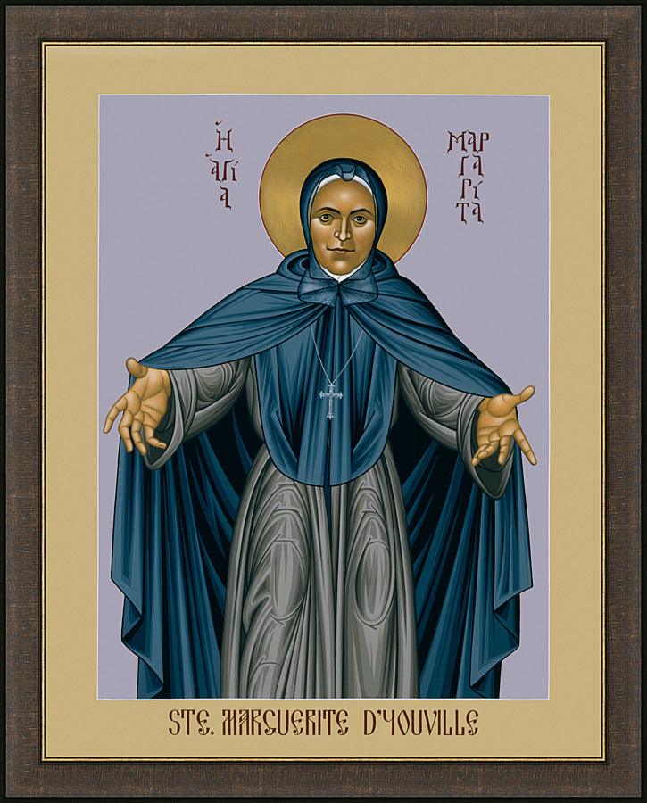 Wall Frame Espresso - St. Marguerite d'Youville by Br. Robert Lentz, OFM - Trinity Stores