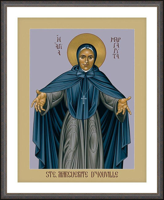 Wall Frame Espresso, Matted - St. Marguerite d'Youville by R. Lentz