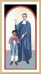 Wall Frame Gold - St. Miguel Febres Cordero Munoz by R. Lentz